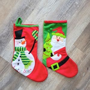Christmas Stockings - Felt Seasonal Decor